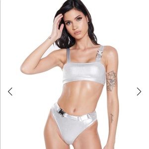 Steele official silver buckle bikini